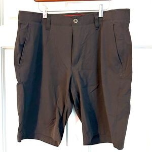 Under Armour Golf Shorts Mens 38 Black Heat Gear Loose Fit Stretch Tennis